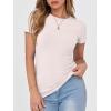 imageANRABESS Women Short Sleeve Crewneck Ribbed Knit Slim Fitted Shirts Summer Tops Basic Tee TShirt Casual Spring 2025 ClothesBeige