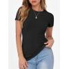 imageANRABESS Women Short Sleeve Crewneck Ribbed Knit Slim Fitted Shirts Summer Tops Basic Tee TShirt Casual Spring 2025 ClothesBlack