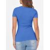 imageANRABESS Women Short Sleeve Crewneck Ribbed Knit Slim Fitted Shirts Summer Tops Basic Tee TShirt Casual Spring 2025 ClothesBlue