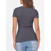 imageANRABESS Women Short Sleeve Crewneck Ribbed Knit Slim Fitted Shirts Summer Tops Basic Tee TShirt Casual Spring 2025 ClothesCharcoal