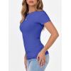 imageANRABESS Women Short Sleeve Crewneck Ribbed Knit Slim Fitted Shirts Summer Tops Basic Tee TShirt Casual Spring 2025 ClothesDeep Blue