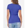 imageANRABESS Women Short Sleeve Crewneck Ribbed Knit Slim Fitted Shirts Summer Tops Basic Tee TShirt Casual Spring 2025 ClothesDeep Blue