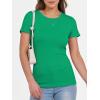 imageANRABESS Women Short Sleeve Crewneck Ribbed Knit Slim Fitted Shirts Summer Tops Basic Tee TShirt Casual Spring 2025 ClothesGreen