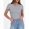 imageANRABESS Women Short Sleeve Crewneck Ribbed Knit Slim Fitted Shirts Summer Tops Basic Tee TShirt Casual Spring 2025 ClothesGrey