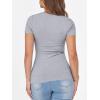 imageANRABESS Women Short Sleeve Crewneck Ribbed Knit Slim Fitted Shirts Summer Tops Basic Tee TShirt Casual Spring 2025 ClothesGrey