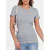 imageANRABESS Women Short Sleeve Crewneck Ribbed Knit Slim Fitted Shirts Summer Tops Basic Tee TShirt Casual Spring 2025 ClothesGrey