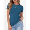 imageANRABESS Women Short Sleeve Crewneck Ribbed Knit Slim Fitted Shirts Summer Tops Basic Tee TShirt Casual Spring 2025 ClothesIndigo