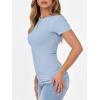 imageANRABESS Women Short Sleeve Crewneck Ribbed Knit Slim Fitted Shirts Summer Tops Basic Tee TShirt Casual Spring 2025 ClothesLight Blue