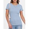 imageANRABESS Women Short Sleeve Crewneck Ribbed Knit Slim Fitted Shirts Summer Tops Basic Tee TShirt Casual Spring 2025 ClothesLight Blue