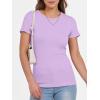 imageANRABESS Women Short Sleeve Crewneck Ribbed Knit Slim Fitted Shirts Summer Tops Basic Tee TShirt Casual Spring 2025 ClothesLight Purple