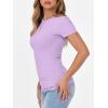 imageANRABESS Women Short Sleeve Crewneck Ribbed Knit Slim Fitted Shirts Summer Tops Basic Tee TShirt Casual Spring 2025 ClothesLight Purple