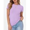 imageANRABESS Women Short Sleeve Crewneck Ribbed Knit Slim Fitted Shirts Summer Tops Basic Tee TShirt Casual Spring 2025 ClothesLight Purple