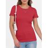 imageANRABESS Women Short Sleeve Crewneck Ribbed Knit Slim Fitted Shirts Summer Tops Basic Tee TShirt Casual Spring 2025 ClothesRed