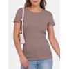 imageANRABESS Women Short Sleeve Crewneck Ribbed Knit Slim Fitted Shirts Summer Tops Basic Tee TShirt Casual Spring 2025 ClothesTaupe