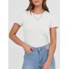 imageANRABESS Women Short Sleeve Crewneck Ribbed Knit Slim Fitted Shirts Summer Tops Basic Tee TShirt Casual Spring 2025 ClothesWhite