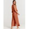 imageANRABESS Women Summer 2 Piece Outfits Sleeveless Tank Crop Top Wide Leg Pants Linen Jumpsuits Lounge Matching Beach SetsOrange Rust
