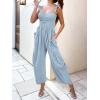 imageANRABESS Women Summer Casual Dressy Sleeveless Smocked Wide Leg Linen Jumpsuits Rompers 2025 Trendy Travel Outfit PocketBlue