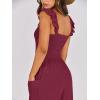 imageANRABESS Women Summer Casual Dressy Sleeveless Smocked Wide Leg Linen Jumpsuits Rompers 2025 Trendy Travel Outfit PocketDeep Red