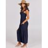 imageANRABESS Women Summer Casual Dressy Sleeveless Smocked Wide Leg Linen Jumpsuits Rompers 2025 Trendy Travel Outfit PocketNavy Blue