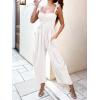 imageANRABESS Women Summer Casual Dressy Sleeveless Smocked Wide Leg Linen Jumpsuits Rompers 2025 Trendy Travel Outfit PocketOffwhite