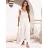 imageANRABESS Women Summer Casual Dressy Sleeveless Smocked Wide Leg Linen Jumpsuits Rompers 2025 Trendy Travel Outfit PocketOffwhite