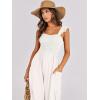 imageANRABESS Women Summer Casual Dressy Sleeveless Smocked Wide Leg Linen Jumpsuits Rompers 2025 Trendy Travel Outfit PocketOffwhite