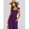 imageANRABESS Women Summer Casual Dressy Sleeveless Smocked Wide Leg Linen Jumpsuits Rompers 2025 Trendy Travel Outfit PocketPurple