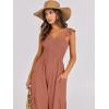imageANRABESS Women Summer Casual Dressy Sleeveless Smocked Wide Leg Linen Jumpsuits Rompers 2025 Trendy Travel Outfit PocketRust