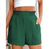 imageANRABESS Women Summer Casual Shorts Elastic High Waisted Wide Leg Cute Dressy Beach Shorts 2025 Fashion Vacation OutfitsGreen