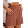 imageANRABESS Women Summer Casual Shorts Elastic High Waisted Wide Leg Cute Dressy Beach Shorts 2025 Fashion Vacation OutfitsRust