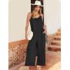 imageANRABESS Women Summer Casual Sleeveless Spaghetti Strap Boho Wide Leg Jumpsuits Rompers Dressy 2025 Trendy Outfits ClothesBlack