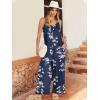 imageANRABESS Women Summer Casual Sleeveless Spaghetti Strap Boho Wide Leg Jumpsuits Rompers Dressy 2025 Trendy Outfits ClothesBlue Floral