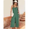 imageANRABESS Women Summer Casual Sleeveless Spaghetti Strap Boho Wide Leg Jumpsuits Rompers Dressy 2025 Trendy Outfits ClothesBlue Green