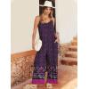imageANRABESS Women Summer Casual Sleeveless Spaghetti Strap Boho Wide Leg Jumpsuits Rompers Dressy 2025 Trendy Outfits ClothesFloral Purple