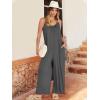 imageANRABESS Women Summer Casual Sleeveless Spaghetti Strap Boho Wide Leg Jumpsuits Rompers Dressy 2025 Trendy Outfits ClothesGrey