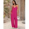imageANRABESS Women Summer Casual Sleeveless Spaghetti Strap Boho Wide Leg Jumpsuits Rompers Dressy 2025 Trendy Outfits ClothesRose