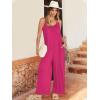 imageANRABESS Women Summer Casual Sleeveless Spaghetti Strap Boho Wide Leg Jumpsuits Rompers Dressy 2025 Trendy Outfits ClothesRose