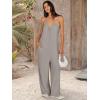 imageANRABESS Women Summer Casual Sleeveless Spaghetti Strap Boho Wide Leg Jumpsuits Rompers Dressy 2025 Trendy Outfits ClothesSilver