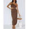imageANRABESS Women Summer One Shoulder Sleeveless Maxi Dress Cutout Sexy Bodycon Semi Formal Dinner Date Vacation DressesCoffee