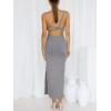 imageANRABESS Women Summer One Shoulder Sleeveless Maxi Dress Cutout Sexy Bodycon Semi Formal Dinner Date Vacation DressesGray