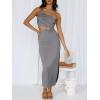 imageANRABESS Women Summer One Shoulder Sleeveless Maxi Dress Cutout Sexy Bodycon Semi Formal Dinner Date Vacation DressesGray