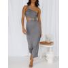 imageANRABESS Women Summer One Shoulder Sleeveless Maxi Dress Cutout Sexy Bodycon Semi Formal Dinner Date Vacation DressesGray