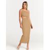 imageANRABESS Women Summer One Shoulder Sleeveless Maxi Dress Cutout Sexy Bodycon Semi Formal Dinner Date Vacation DressesKhaki