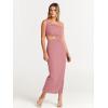 imageANRABESS Women Summer One Shoulder Sleeveless Maxi Dress Cutout Sexy Bodycon Semi Formal Dinner Date Vacation DressesPink