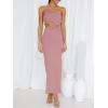 imageANRABESS Women Summer One Shoulder Sleeveless Maxi Dress Cutout Sexy Bodycon Semi Formal Dinner Date Vacation DressesPink