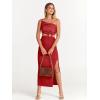 imageANRABESS Women Summer One Shoulder Sleeveless Maxi Dress Cutout Sexy Bodycon Semi Formal Dinner Date Vacation DressesRed