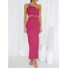 imageANRABESS Women Summer One Shoulder Sleeveless Maxi Dress Cutout Sexy Bodycon Semi Formal Dinner Date Vacation DressesRose