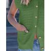 imageANRABESS Women Sweater Vests Sleeveless Cardigan Casual Loose Knit Button Down Sweater Tops 2025 Spring Summer Trendy OutfitsGreen
