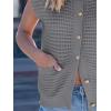 imageANRABESS Women Sweater Vests Sleeveless Cardigan Casual Loose Knit Button Down Sweater Tops 2025 Spring Summer Trendy OutfitsGrey