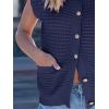 imageANRABESS Women Sweater Vests Sleeveless Cardigan Casual Loose Knit Button Down Sweater Tops 2025 Spring Summer Trendy OutfitsNavy Blue
